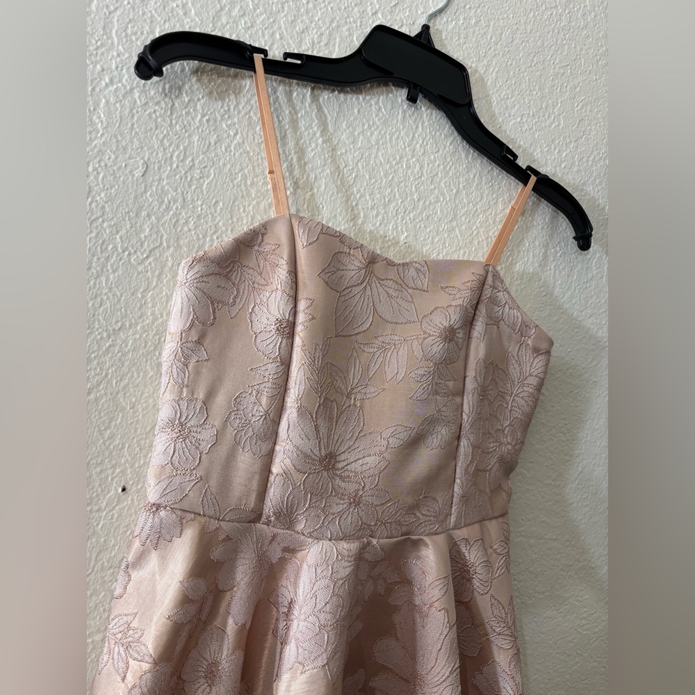 Un Deux Trois UDT Fashion Pink Jacquard Fit & Flare Dress Size 14 Girls Big Kids - Picture 3 of 10